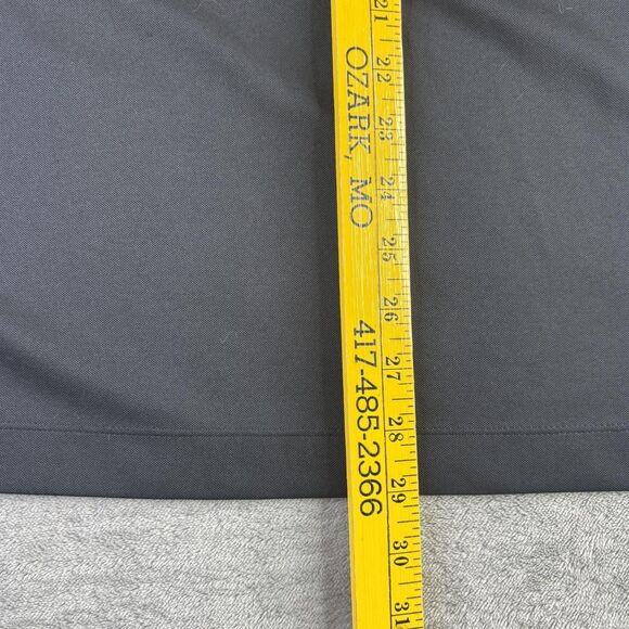 Nike Golf Polo Shirt Mens Large Black Pique Dri-FIT Blue Tree Logo 363807-010 - Picture 5 of 10